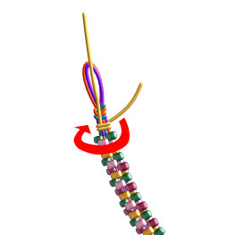Beaded kumihimo instructions